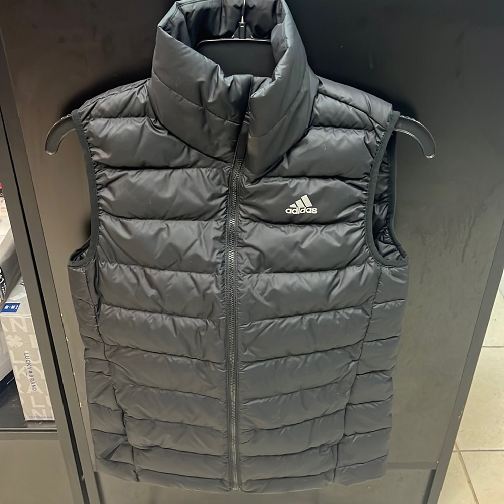 Adidas womens todown vest jacket size XS black new